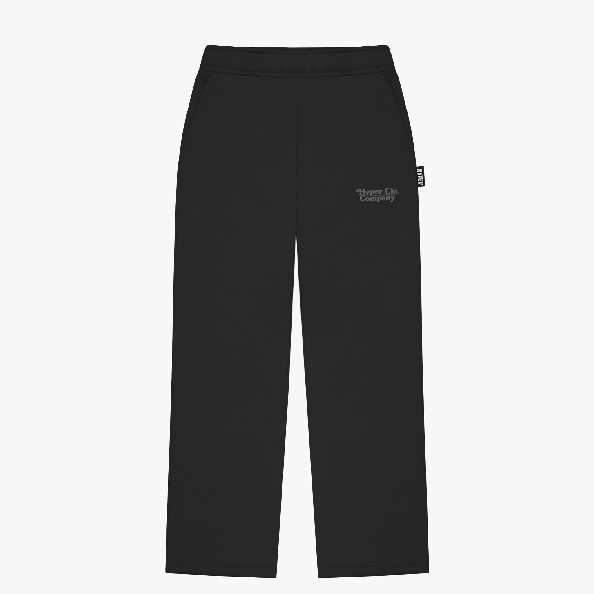 BLACK MINIMAL HYPER SWEATPANTS