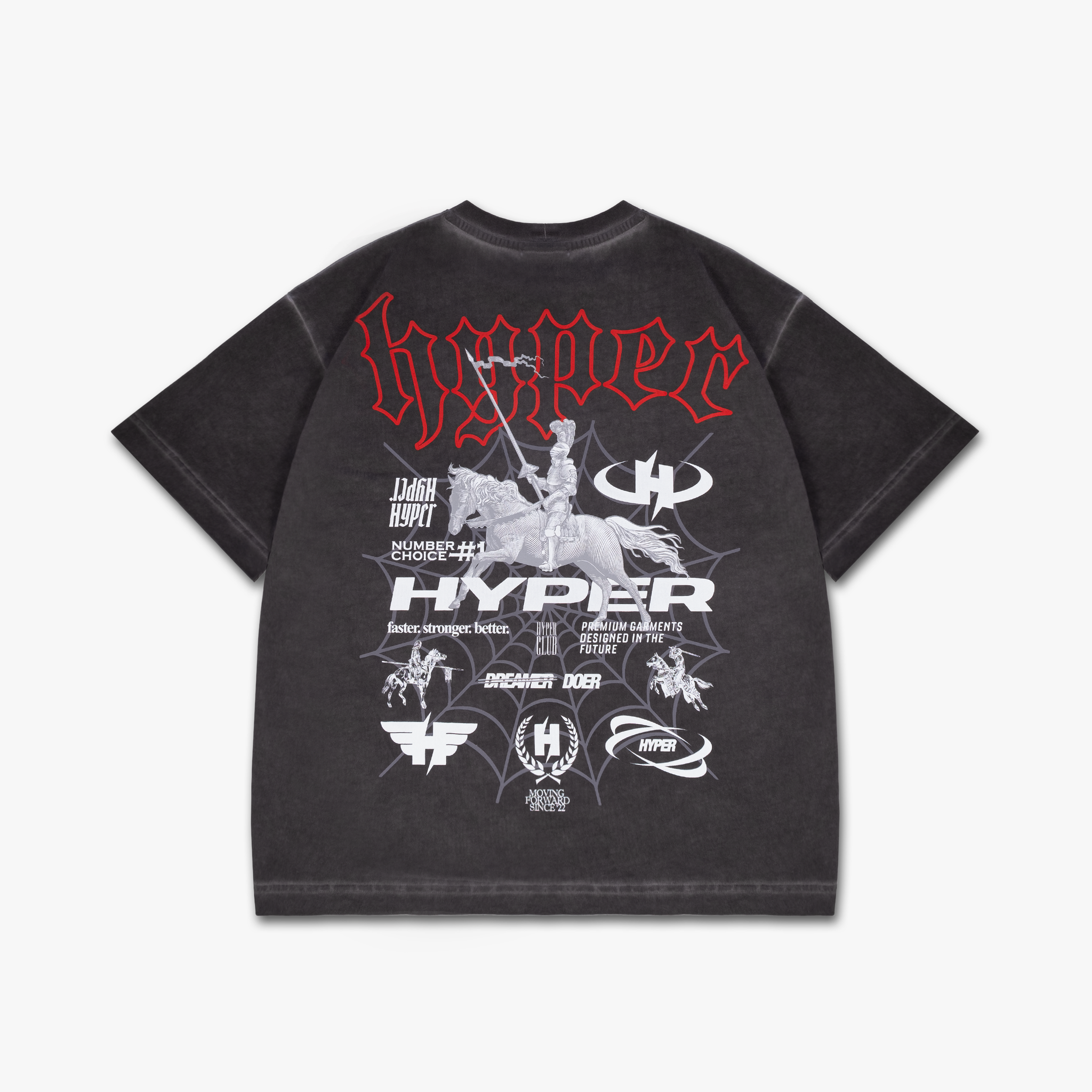 HYPER STONE WASHED KNIGHT TEE