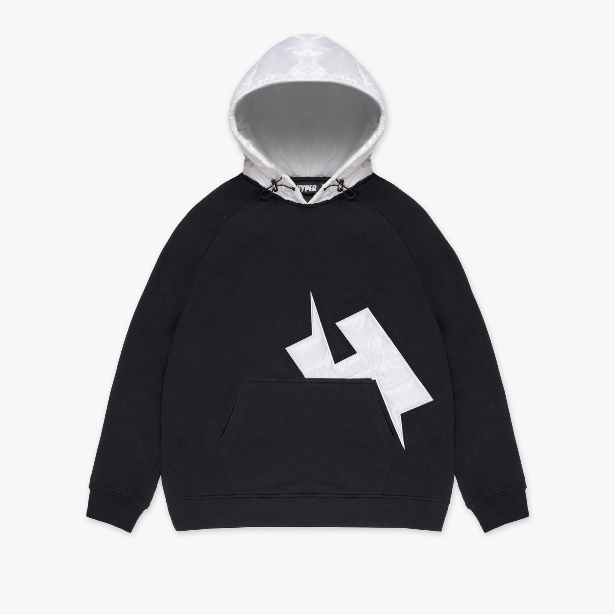 HYPER PUFFER WHITE LOGO HOODIE